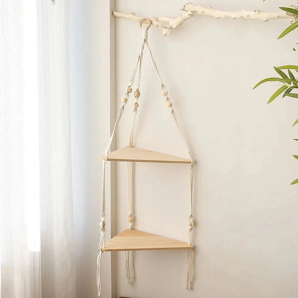 Macrame Wall Hanging Shelf
