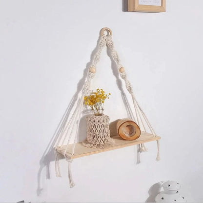 Macrame Wall Hanging Shelf