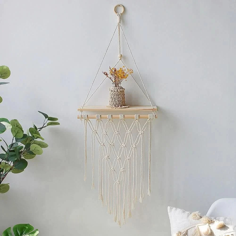Macrame Wall Hanging Shelf