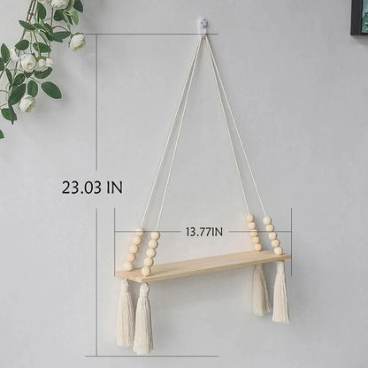 Macrame Wall Hanging Shelf