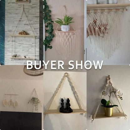 Macrame Wall Hanging Shelf
