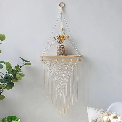Macrame Wall Hanging Shelf