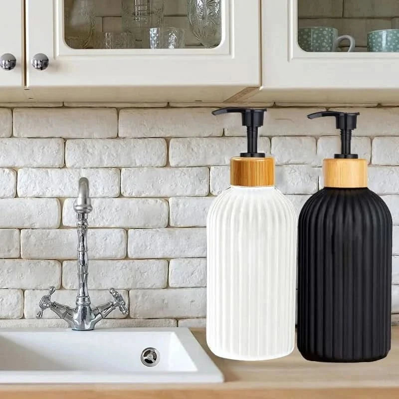 Bamboo Pump Soap Dispenser 500ml