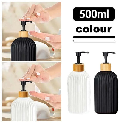 Bamboo Pump Soap Dispenser 500ml