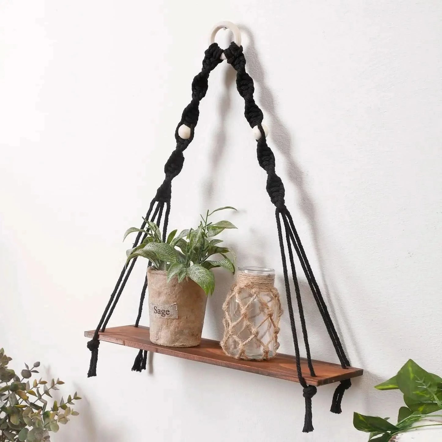 Macrame Wall Hanging Shelf