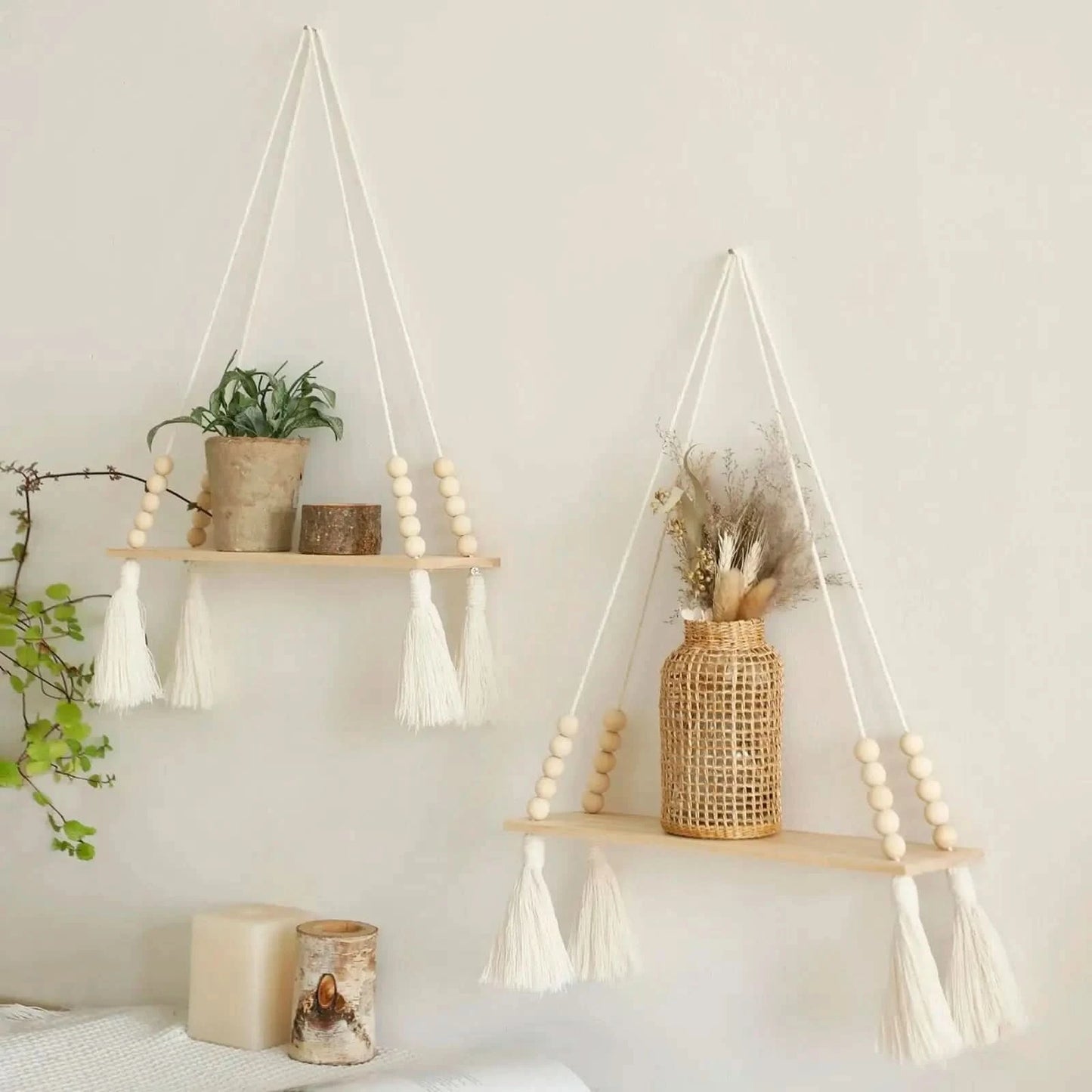 Macrame Wall Hanging Shelf