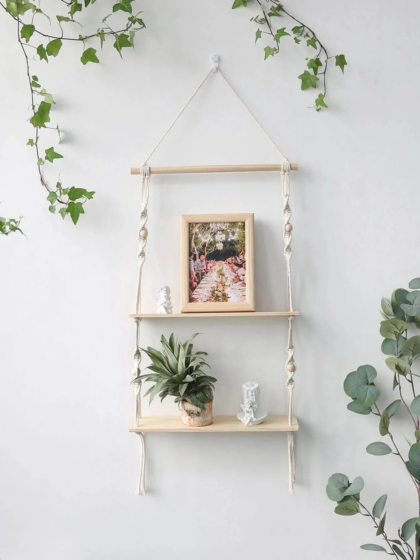 Macrame Wall Hanging Shelf