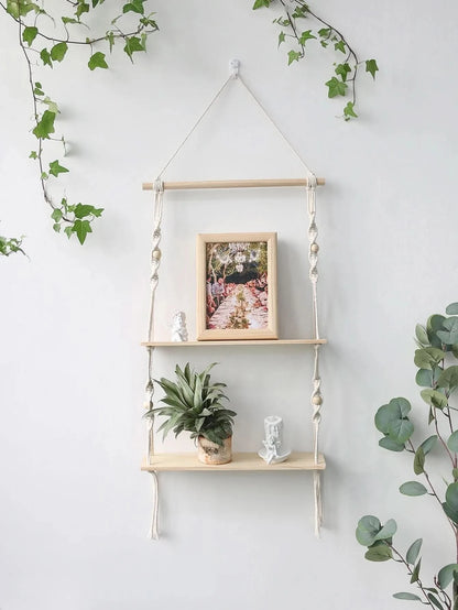 Macrame Wall Hanging Shelf