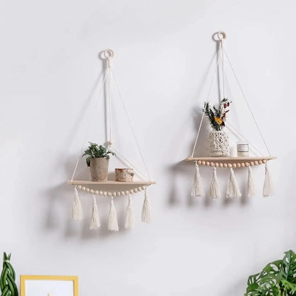 Macrame Wall Hanging Shelf