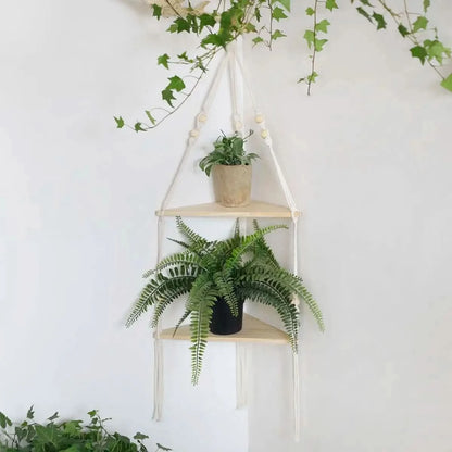 Macrame Wall Hanging Shelf