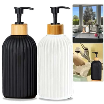 Bamboo Pump Soap Dispenser 500ml