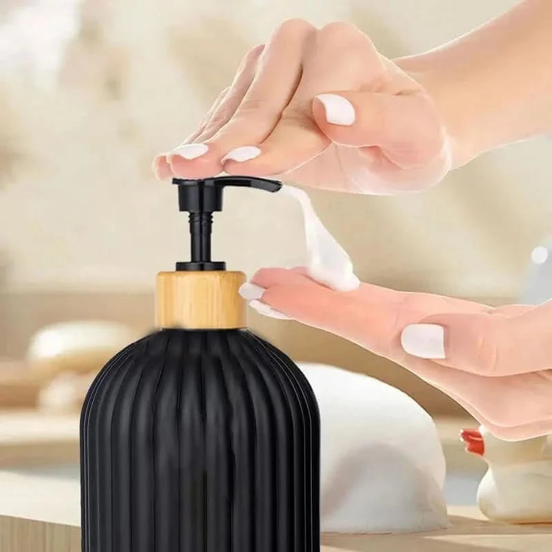 Bamboo Pump Soap Dispenser 500ml