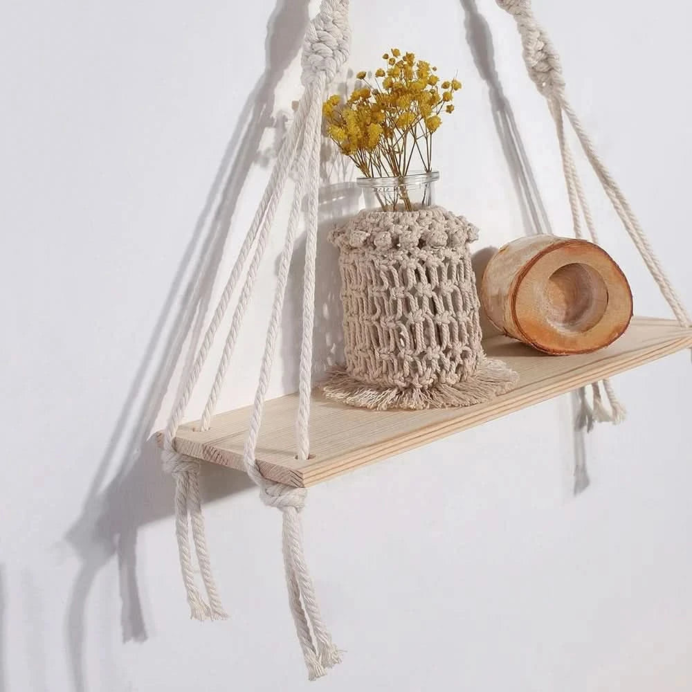 Macrame Wall Hanging Shelf
