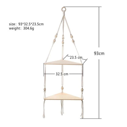 Macrame Wall Hanging Shelf