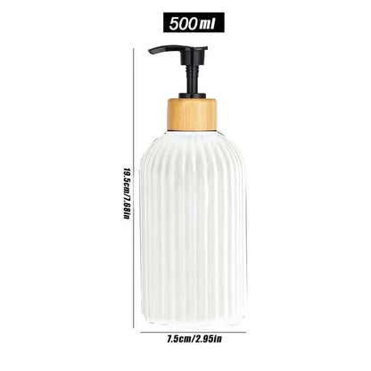 Bamboo Pump Soap Dispenser 500ml